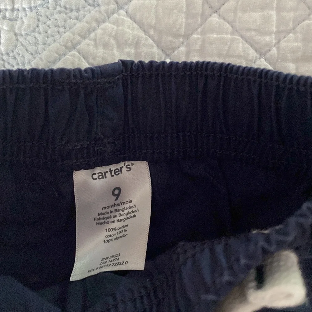 Carter’s solid navy shorts - Picture 2 of 3